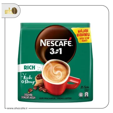 بسته قهوه فوری نسکافه مدل Rich -یک بسته 25عددی